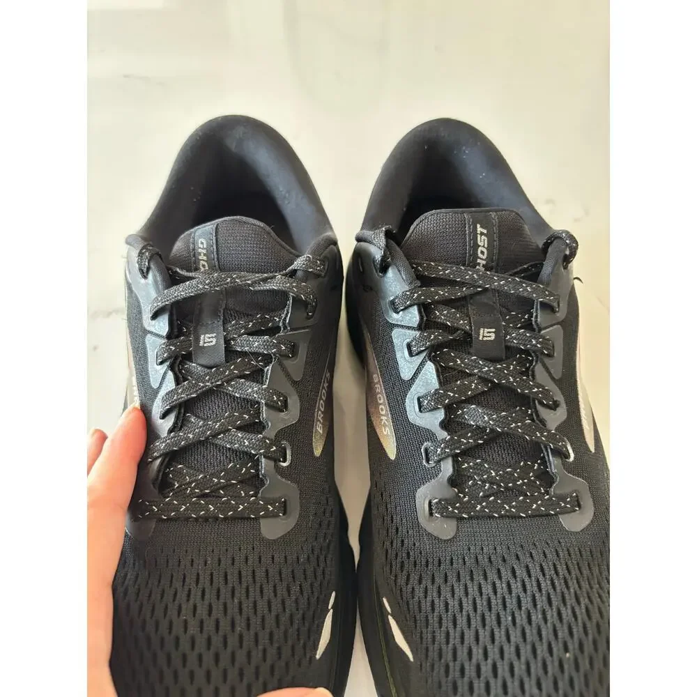 Brooks Ghost 15 running shoes sz 10 W athletic black comfort support excellent - Picture 5 of 11
